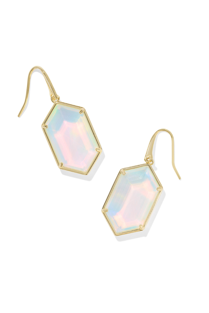 Kendra Scott: Hallie Drop Earrings-Gold Opalite Illusion-7- Jewelry-Kendra Scott-Usher & Co - Women's Boutique Located in Atoka, OK and Durant, OK