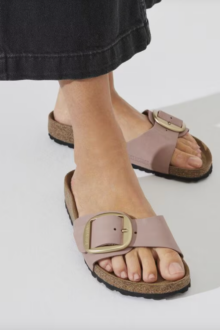 Birkenstock: Madrid Big Buckle-Old Rose-9- Shoes-BIRKENSTOCK-Usher & Co - Women's Boutique Located in Atoka, OK and Durant, OK