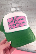 OKLAHOMA Trucker Hat-Hats-Friday+Saturday-Usher & Co - Women's Boutique Located in Atoka, OK and Durant, OK