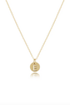 enewton: Respect Small Gold Disc Initial Necklace-7- Jewelry-ENEWTON-Usher & Co - Women's Boutique Located in Atoka, OK and Durant, OK