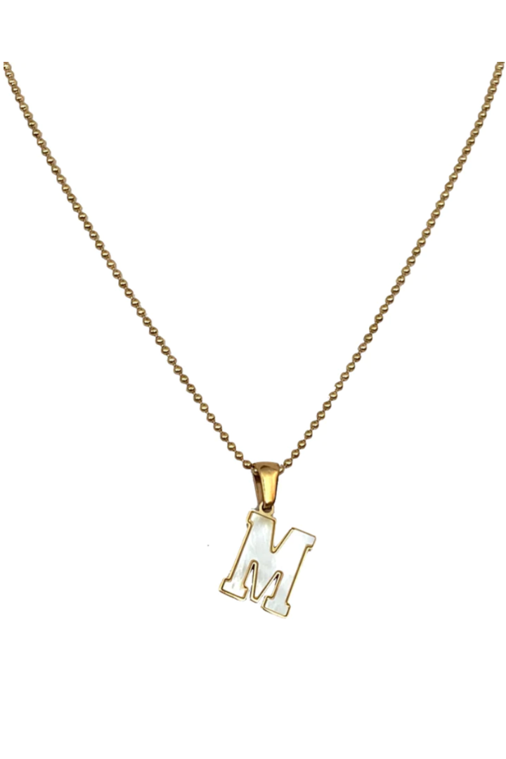 School Girl Initial Necklace-7- Jewelry-Farrah B-Usher & Co - Women's Boutique Located in Atoka, OK and Durant, OK