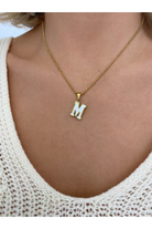 School Girl Initial Necklace-7- Jewelry-Farrah B-Usher & Co - Women's Boutique Located in Atoka, OK and Durant, OK