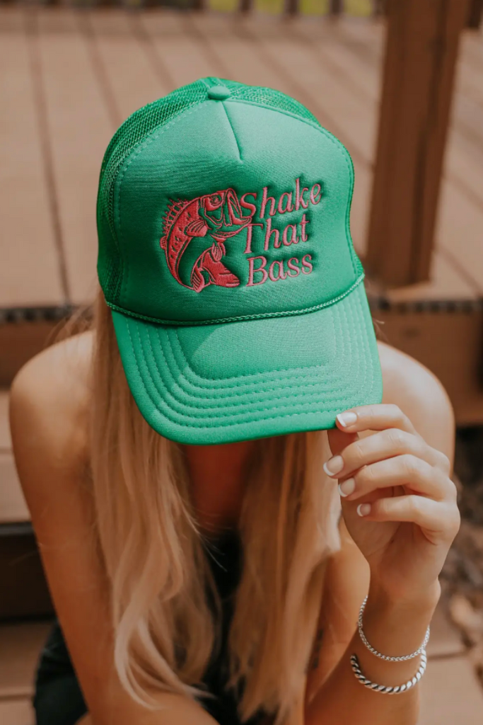 Shake That Bass Trucker Hat-Hats-Charlie Southern-Usher & Co - Women's Boutique Located in Atoka, OK and Durant, OK