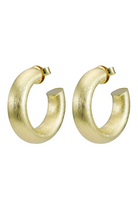 Sheila Fajl: Small Chantal Hoops-Brushed Gold-7- Jewelry-SHEILA FAJL-Usher & Co - Women's Boutique Located in Atoka, OK and Durant, OK