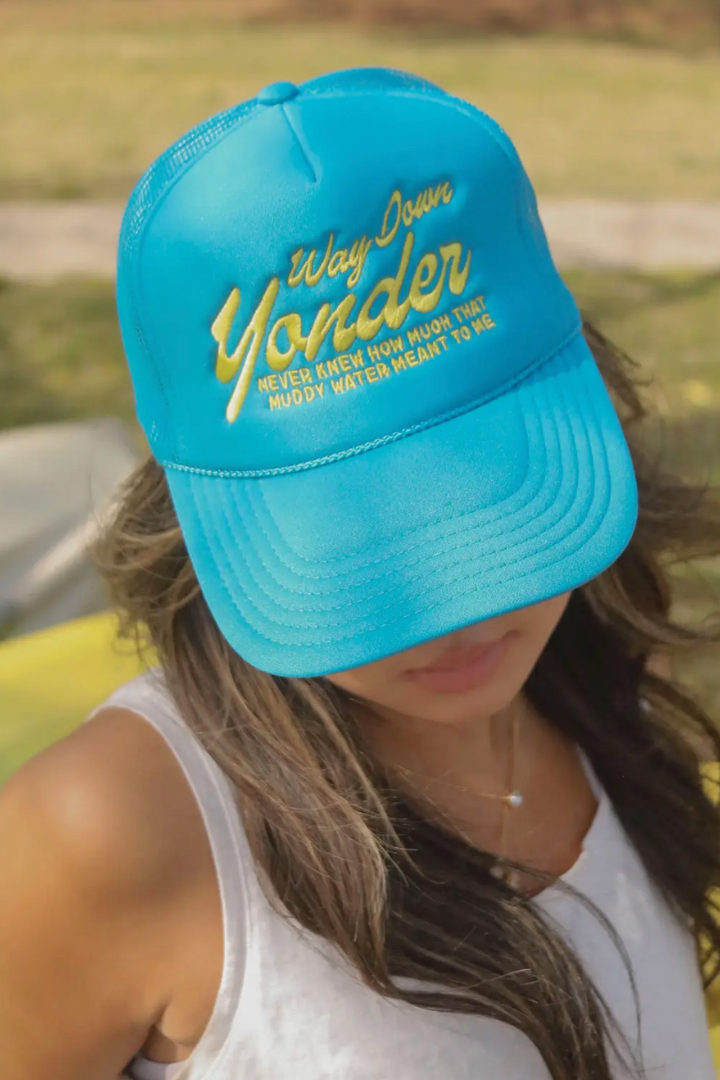 Way Down Yonder Trucker Hat-Hats-Charlie Southern-Usher & Co - Women's Boutique Located in Atoka, OK and Durant, OK